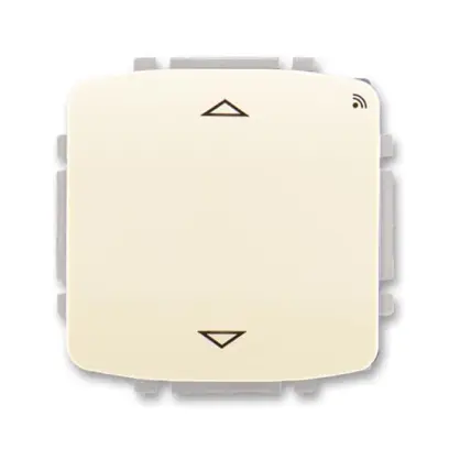 spínač žaluziový s krátkocestným ovladačem, s RF přijímačem, 868 MHz, slonová kost, design TANGO